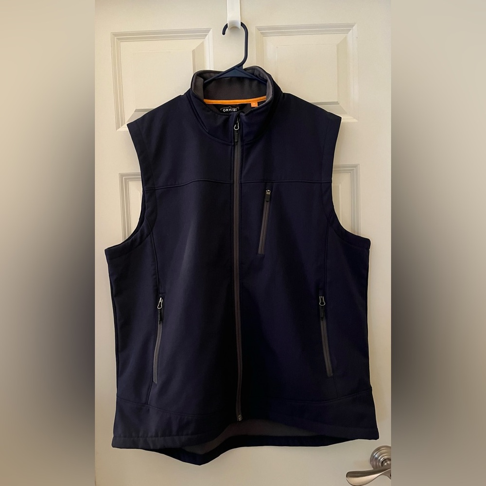 Orvis Men's Navy Softshell Vest